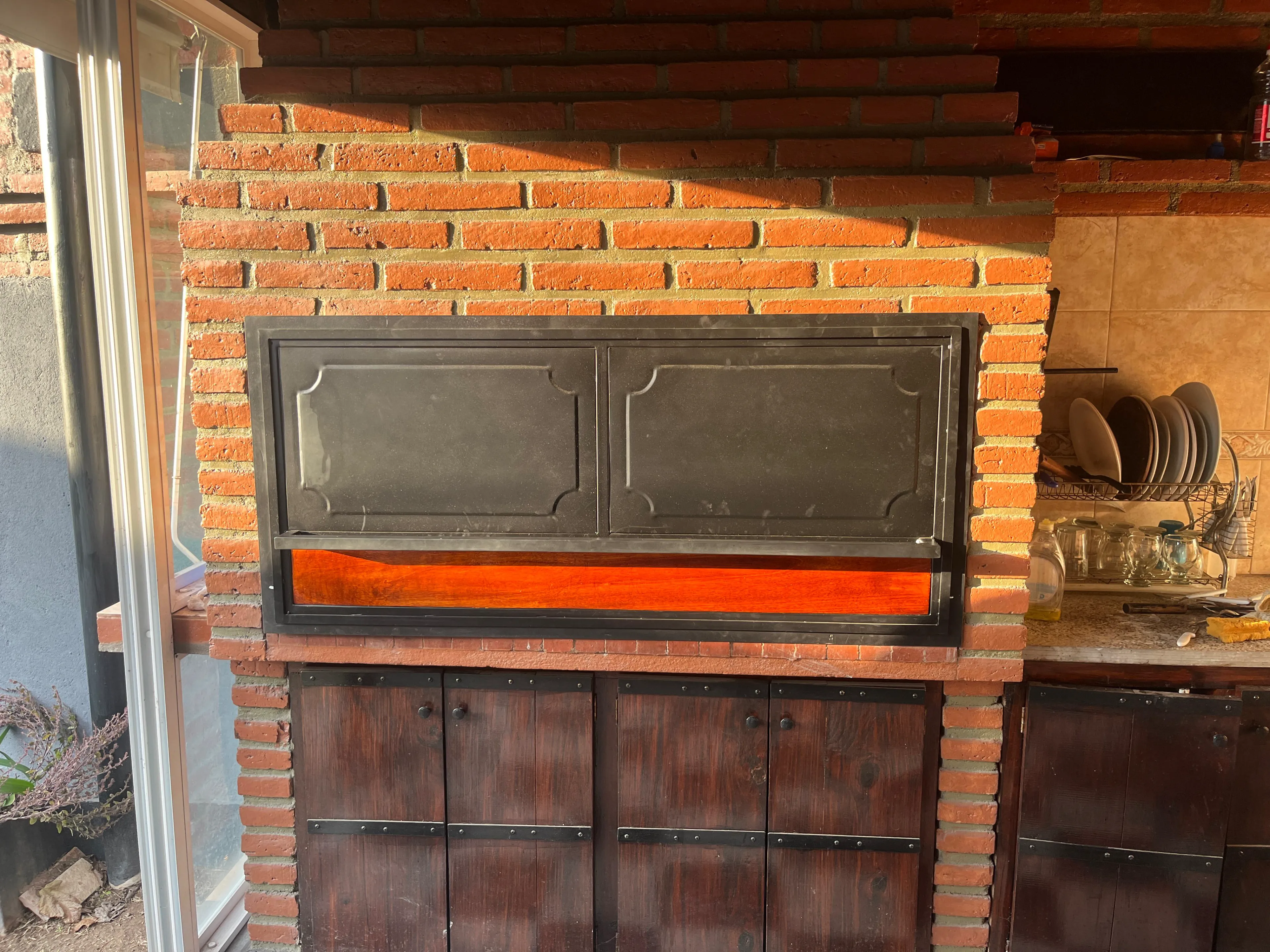 Frente de asador fabricado por Herrería Valdez.Luis 1