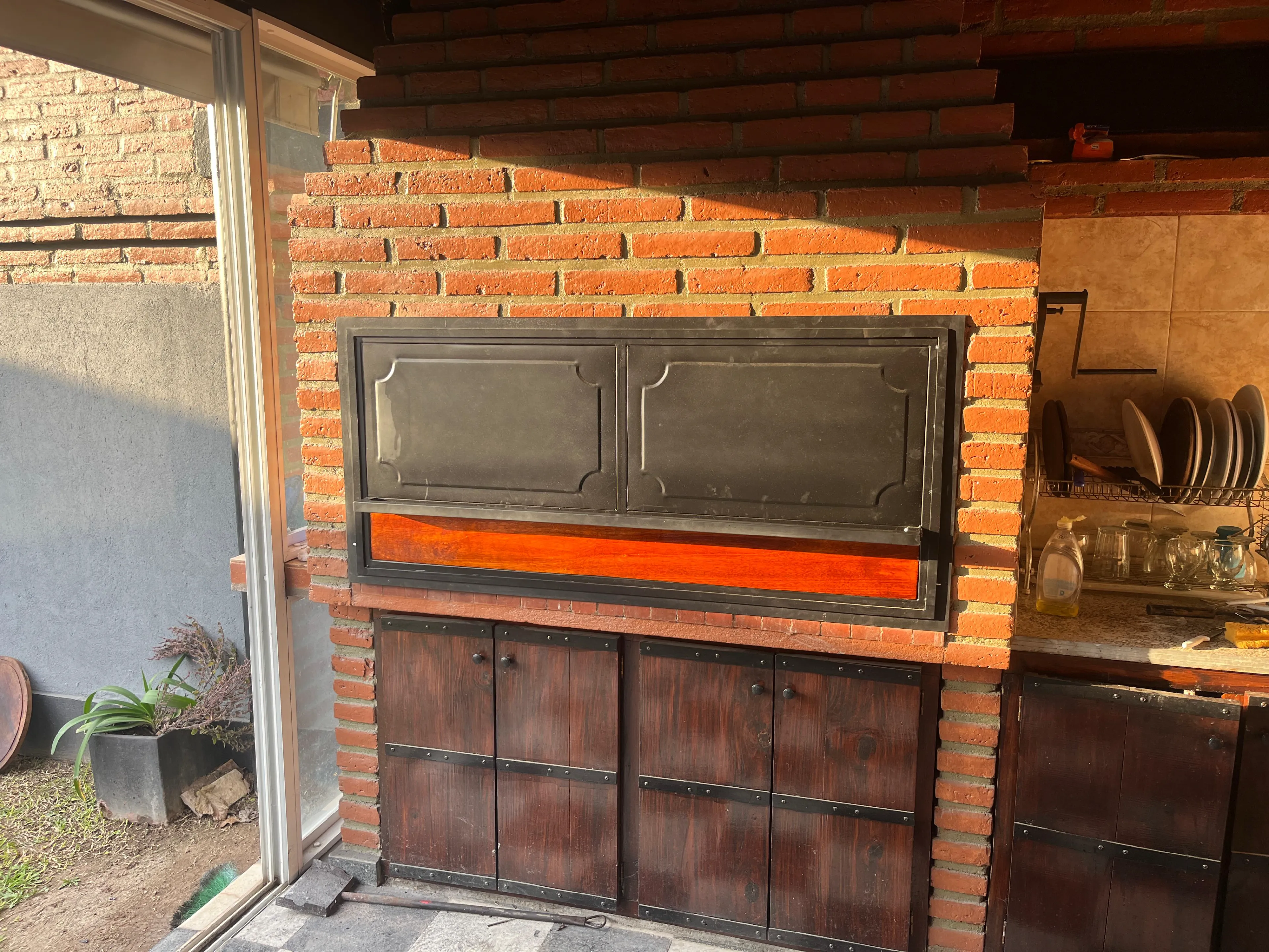 Frente de asador fabricado por Herrería Valdez.Luis 3